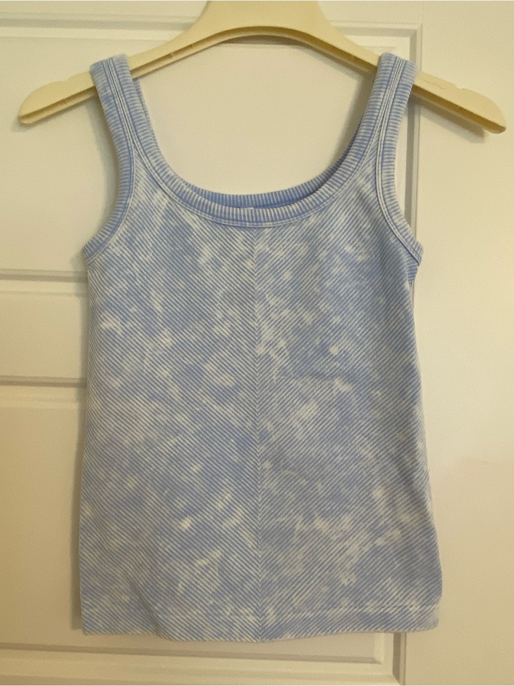 Zenana Ice Blue Stone Washed  Ribbed Tank Top